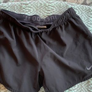 Black Nike athletic shorts